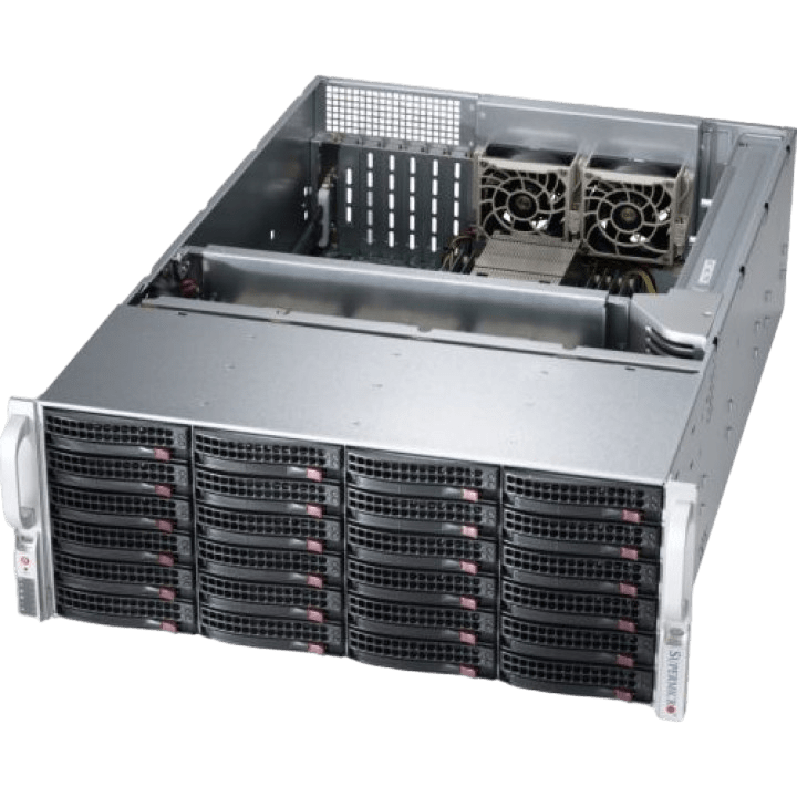 Сервер Supermicro SYS-6048 CSE-846 noCPU X10DRI 16хDDR4 softRaid IPMI 2х740W PSU Ethernet 2х1Gb/s 24х3,5" BPN SAS2-846EL1 FCLGA2011-3 (2)
